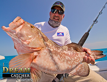 Red Grouper caught in Key West at the reef with Dream Catcher Charters